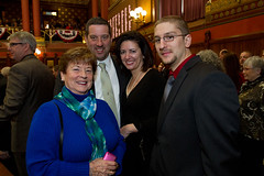 State Rep. Jay Case with his family on the House floor, on Opening Day of the 2013 Legislative Session.