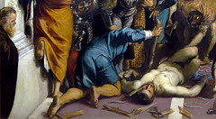 Tintoretto, The Miracle of the Slave, detail with slave and torturer