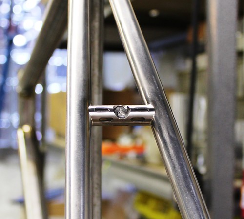 custom stainless bridge for Rex, after brazing