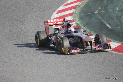Jean-Eric Vergne's Torro Rosso in Formula One Winter Testing 2013