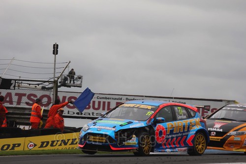 Andrew Jordan in race two in BTCC at Knockhill, August 2016