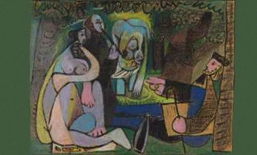 El Almuerzo, escenificación de Edouard Manet (1863), traducción de Pablo Picasso (1960). • <a style="font-size:0.8em;" href="http://www.flickr.com/photos/30735181@N00/8746793835/" target="_blank">View on Flickr</a>