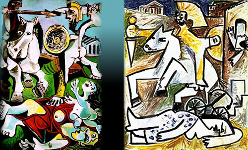 Rapto de las Sabinas, escenificación de Nicolas Poussin (1635), ambientación y encuadres de Pablo Picasso (1950). • <a style="font-size:0.8em;" href="http://www.flickr.com/photos/30735181@N00/8746840587/" target="_blank">View on Flickr</a>