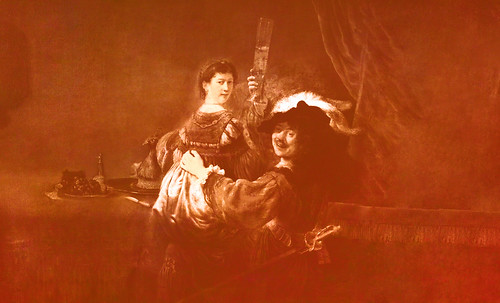 Autoretrato con Saskia, pulsión de Rembrandt Hamenzoon van Rijn (1635), proyección de Pablo Picasso (1963). • <a style="font-size:0.8em;" href="http://www.flickr.com/photos/30735181@N00/8748021096/" target="_blank">View on Flickr</a>