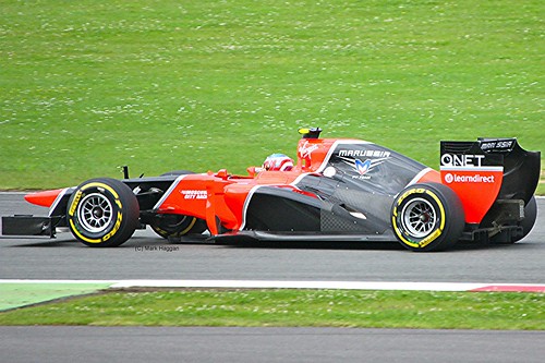 Charles Pic's Marussia at Silverstone