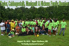 Taylor, Cabbagestalk, Manigault & Nickens Family Reunion, 2013, Prince George's and Charles Counties, Maryland