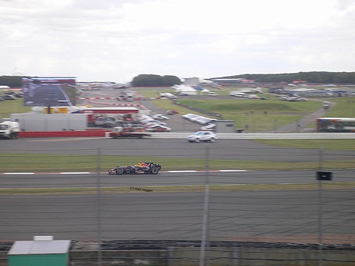 Mark Webber in his Red Bull Racing F1 car at the 2008 British Grand Prix