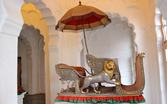 Royal elephant saddle