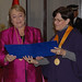 UN Women Executive Director Michelle Bachelet receives is declared an honorary guest of the city of Lima from Mayor Susana Villarán on 16 October 2012