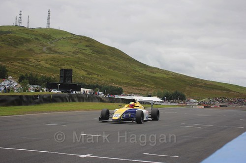 Alexandra Mohnhaupt in British Formula Four race 2 during the BTCC Knockhill Weekend 2016