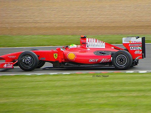 Felipe Massa in his Ferrari at the 2009 British Grand Prix