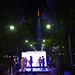 UN Women Executive Director Michelle Bachelet participates in the Tokyo Tower's Light-up event organized by the Cabinet Office's Gender Equality Bureau as part of the ending violence against women week