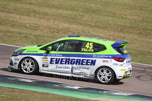 Dan Zelos at Rockingham during the Clio Cup, August 2016