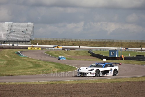 Chris Car in the Ginetta GT4 Supercup at Rockingham, August 2016