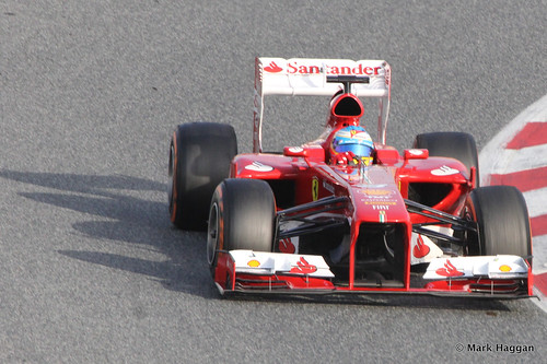 Fernando Alonso in is Ferrari at Formula One Winter Testing, 3rd March 2013