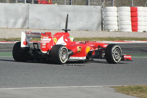 Felipe Massa in his Ferrari at Formula One Winter Testing, March 2013