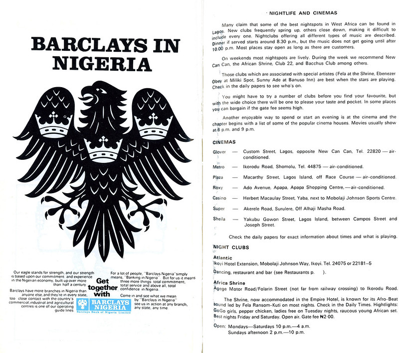 Guide to Lagos 1975 022 barclays nightlife and cinema<br/>© <a href="https://flickr.com/people/30616942@N00" target="_blank" rel="nofollow">30616942@N00</a> (<a href="https://flickr.com/photo.gne?id=8488720584" target="_blank" rel="nofollow">Flickr</a>)