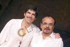 2947 Medardo Treviño con el actor Alberto Estrella.