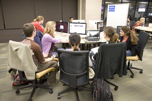 Students collaborating by college.library, on Flickr
