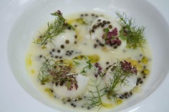 Poached Quail Eggs and Caviar