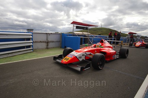 Jack Martin after the final British Formula Four race during the BTCC Knockhill Weekend 2016