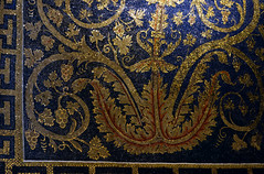 Acanthus/grape mosaic detail, The Mausoleum of Galla Placidia