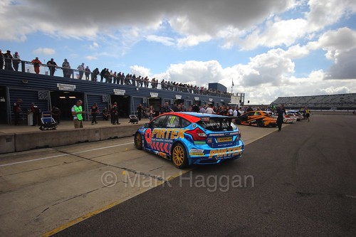 In the pit lane at Rockingham, August 2016