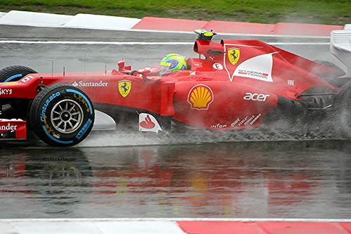 Felipe Massa's Ferrari at Silverstone