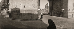 City Gate and Nun, Florence • <a style="font-size:0.8em;" href="https://www.flickr.com/photos/25932453@N00/7780914638/" target="_blank">View on Flickr</a>