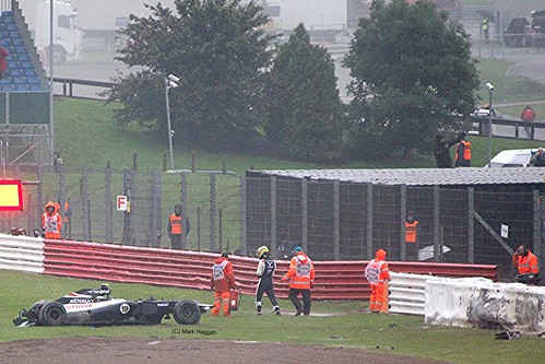 Bruno Senna's Crash at SIlverstone