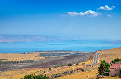 Walking on water, sea of Galilee