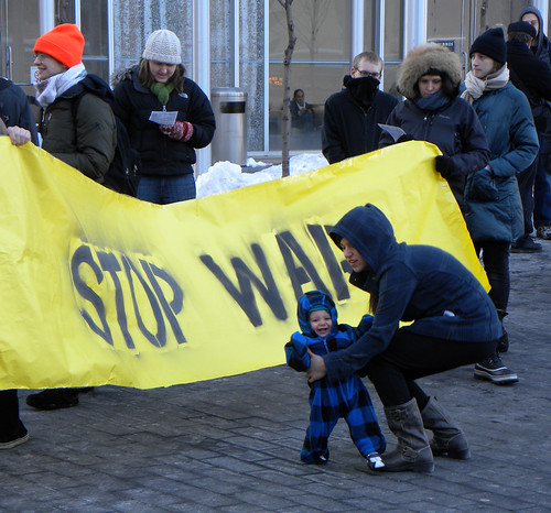 From flickr.com: anti-war rally {MID-221276} 
