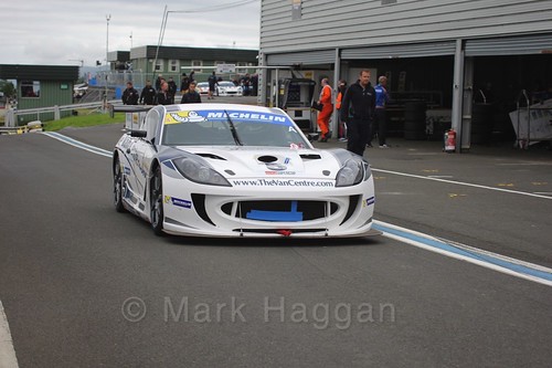 Fraser Robertson in the Ginetta GT4 Supercup at the BTCC Knockhill Weekend 2016