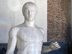 Polykleitos, Doryphoros, detail with bust
