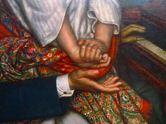 William Holman Hunt, The Awakening Conscience, detail with Hands