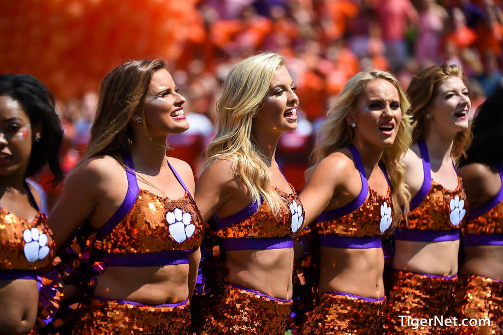 Clemson Football Photo of Rally Cats and troy