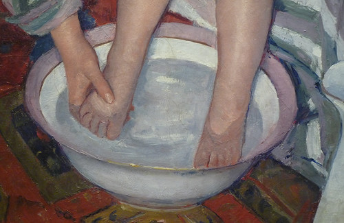 Cassatt, The Child's Bath, detail with feet