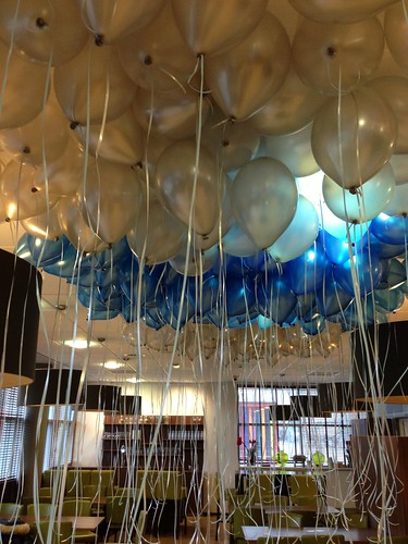 Heliumballonnen Ballonnenplafond Erasmus Universiteit Kralingen Rotterdam