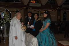 DSC_8019 En la misa, los padrinos de velación de Angélica, Marcos Espinosa y María del Carmen Martínez Conde.