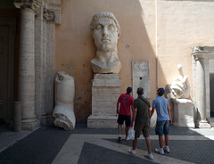 The Colossus of Constantine with viewers