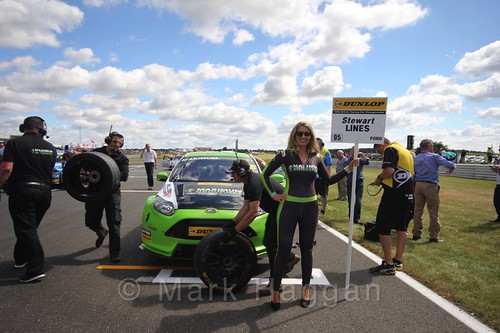 Stewart Lines' car during the Grid Walks at the BTCC 2016 Weekend at Snetterton