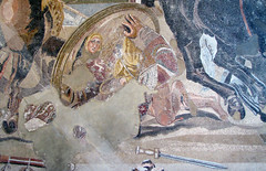 Alexander Mosaic, detail with reflection in shield