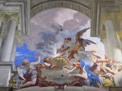 Pozzo, Glorification of Saint Ignatius, detail of caldron