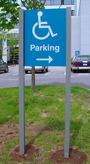 Exterior Wayfinding Directional Post & Panel Sign
