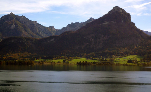 View across Wolfgangsee from the Parish Church of  Sankt Wolfgang