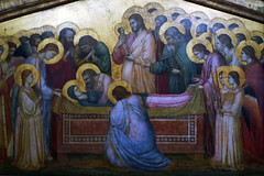 Giotto, The Entombment of Mary, detail of panel center