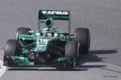 Charles Pic in his Caterham at Formula One Winter Testing, 3rd March 2013
