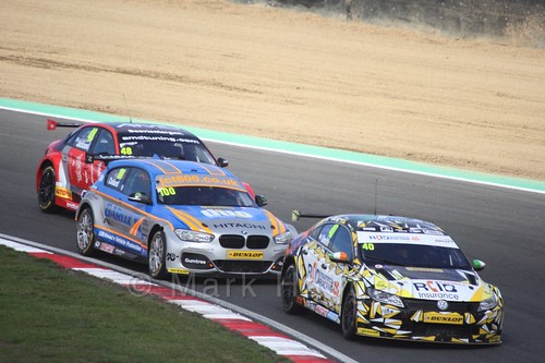 Aron Smith, Rob Collard and Ollie Jackson during the BTCC Brands Hatch Finale Weekend October 2016