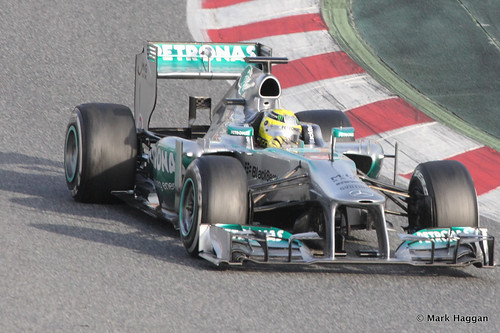 Nico Rosberg in his Mercedes at Formula One Winter Testing, 3rd March 2013