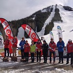 Red Mountain U16 Provincials - Men's SL Podium (day 1) PHOTO CREDIT: Gordie Bowles